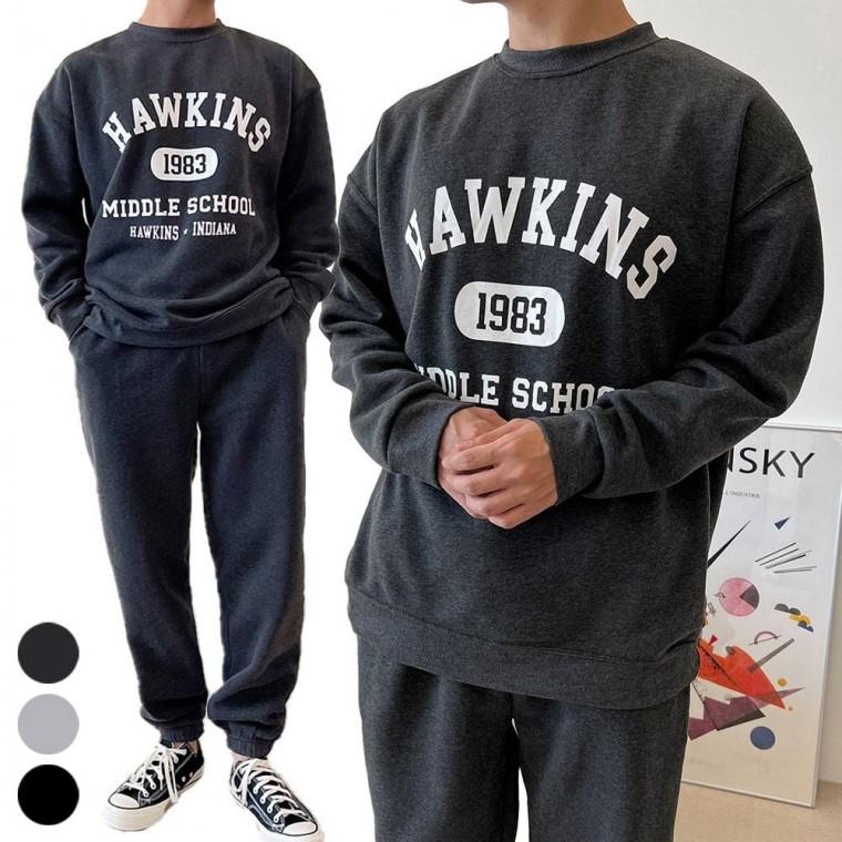 세트 겨울 남자 데일리 기모 조거팬츠 맨투맨 추리닝