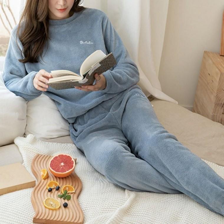 긴팔긴바지 겨울홈웨어 보들보들 여자수면잠옷 극세사