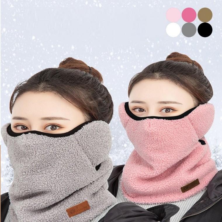 뽀글이 넥워머 겨울 바라클라바 남녀 방한워머 귀마개