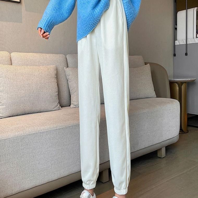 조거팬츠 여자 겨울 융털 골덴 코듀로이 골지 안감