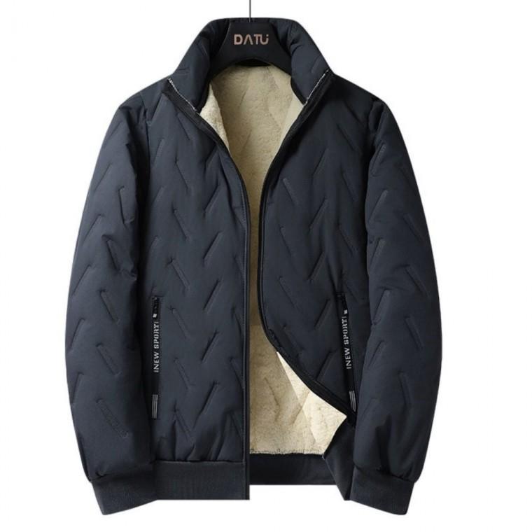 경량 겨울 남자 아우터 기모 안감 패딩 가벼운 엠보싱