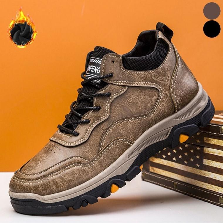 안감 아웃도어 기모 워커 방한 남자 털 겨울 트래킹화