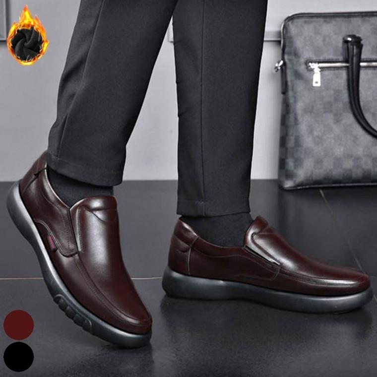 기모 정장 남자 출근신발 털 구두 로퍼 겨울 안감