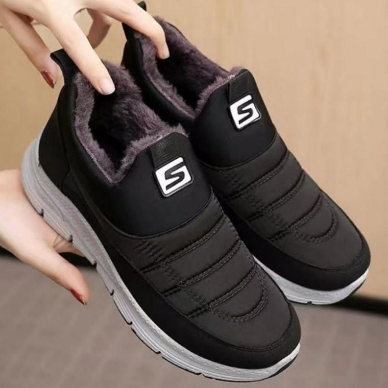 방한화 여자 패딩부츠 겨울 운동화 털슬립온 단화