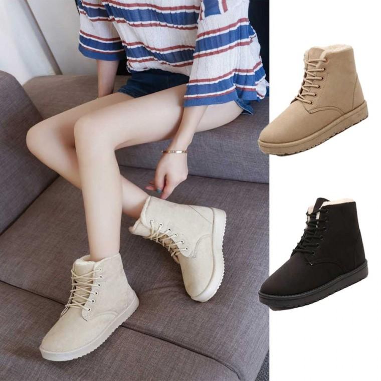 워커 여자 스웨이드 겨울부츠 털 기모안감 부츠 방한