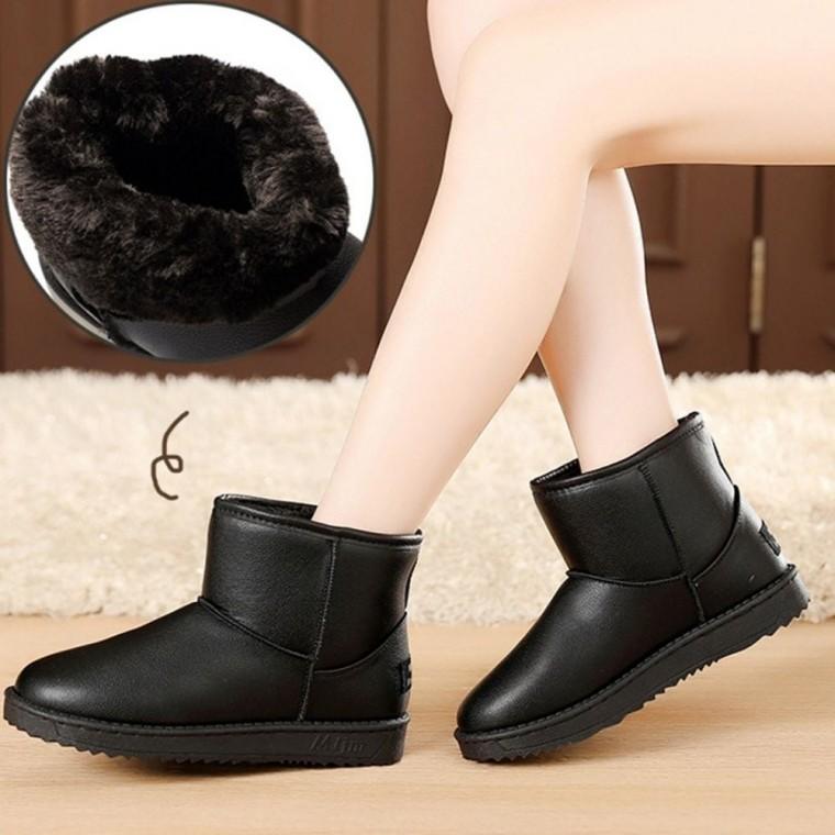 안감 방한 장화 숏 겨울 기모 여자 털부츠 털 방수