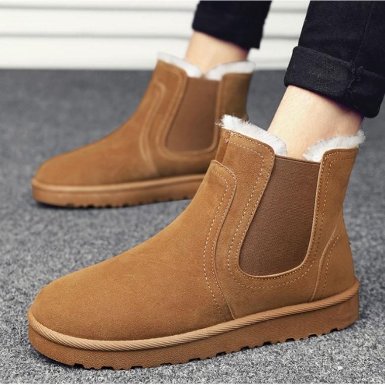 앵클부츠 부츠 털 방한 4컬러 안감 밴딩 남자 겨울 퍼