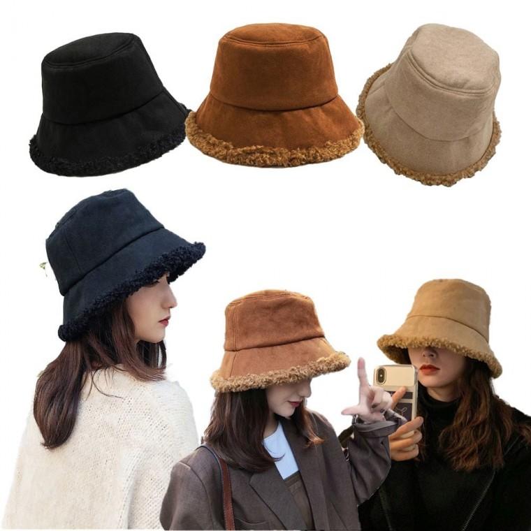 뽀글이 겨울 벙거지모자 기모 버킷햇 방한 안감 여자