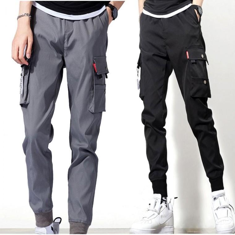 카고 바지 포켓 조거팬츠 안감 바지 남자 기모 겨울