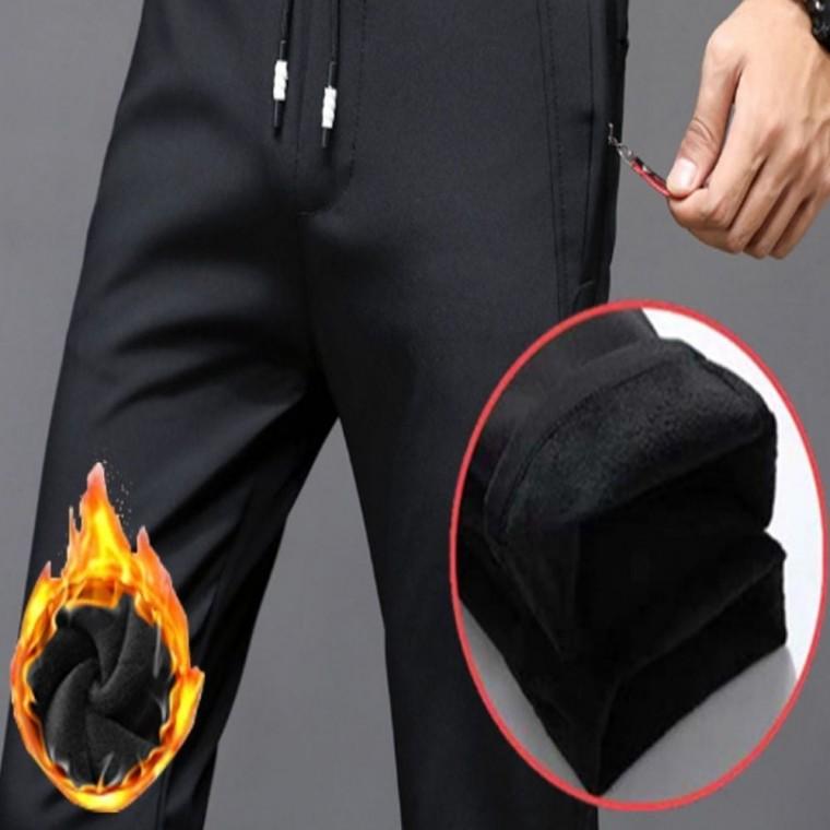 바지 밴딩 남자 방한 따뜻한 슬랙스 겨울 기모바지