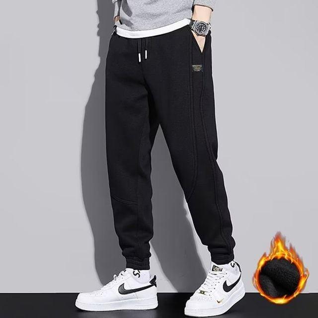 조거팬츠 따뜻한 남자 기모 겨울 바지 허리밴딩 안감