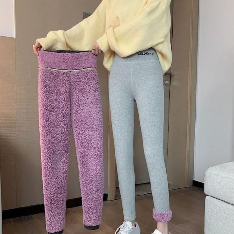 하이웨이스트 여자 기모 퍼 안감 레깅스 겨울