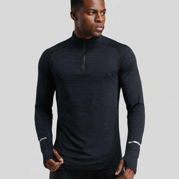 겨울 트레이닝 러닝 긴팔티 롱슬리브 하프집업 상의