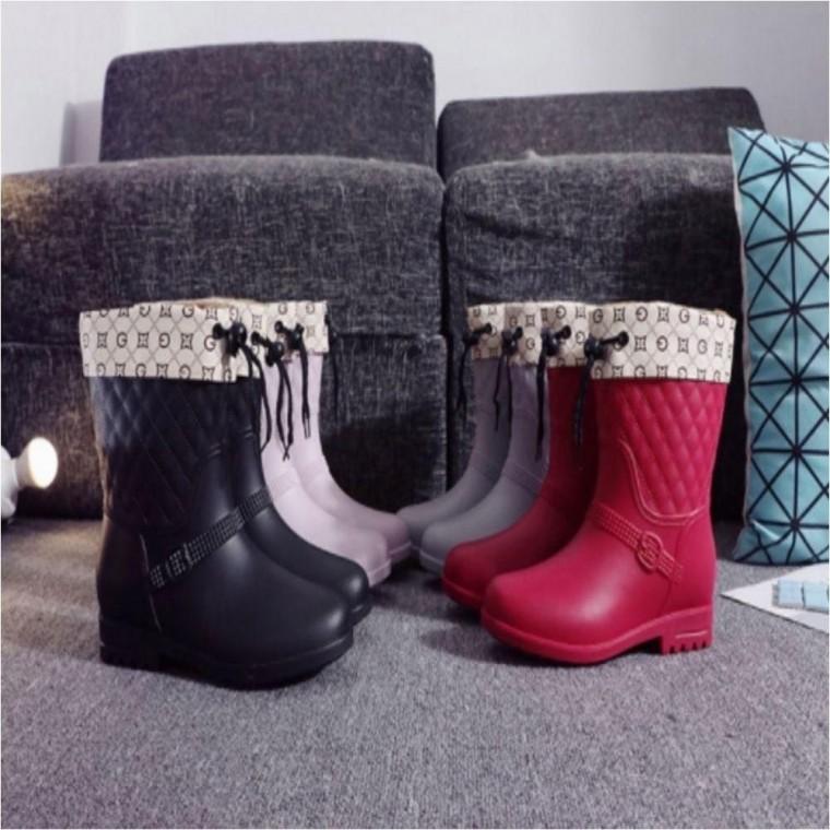여성 겨울장화 털부츠 방한 기모부츠 작업 장화 방수 3색