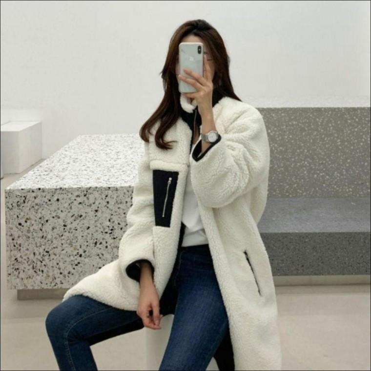 남녀 롱후리스 양면점퍼 뽀글이 리버시블 겨울 아우터 3색