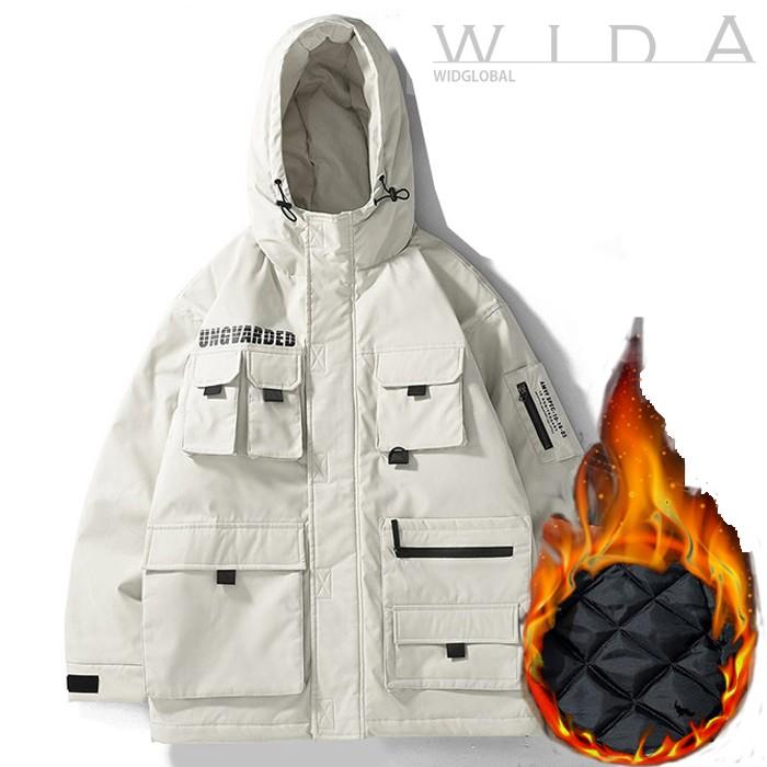 겨울용 남자 후드점퍼 낚시점퍼 패딩 작업복 다중포켓 퀼팅 누빔 등산복 패딩 아우터