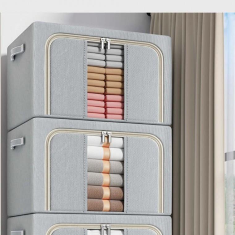 보관함 와이어 겨울옷 100L보관함 이불 정리함 접이식