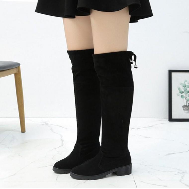 털안감 따뜻한 싸이하이부츠 오버니 기모 겨울 롱부츠