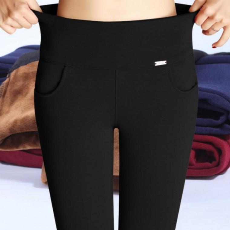 바지 여성 여자 기모 밴딩 일복 스키니 현장 겨울 팬츠 기모 방한 팬츠 한파 긴바지