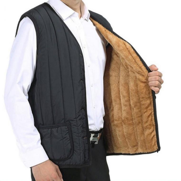 패딩조끼 심플 조거바지 기모 상하의 방한용품 세트 방한조끼 경량조끼 보온조끼 겨울