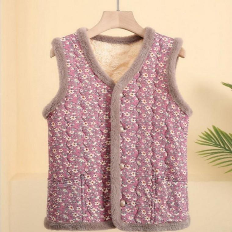 보송 누빔조끼 김장조끼 모달 겨울 방한 여성 4컬러