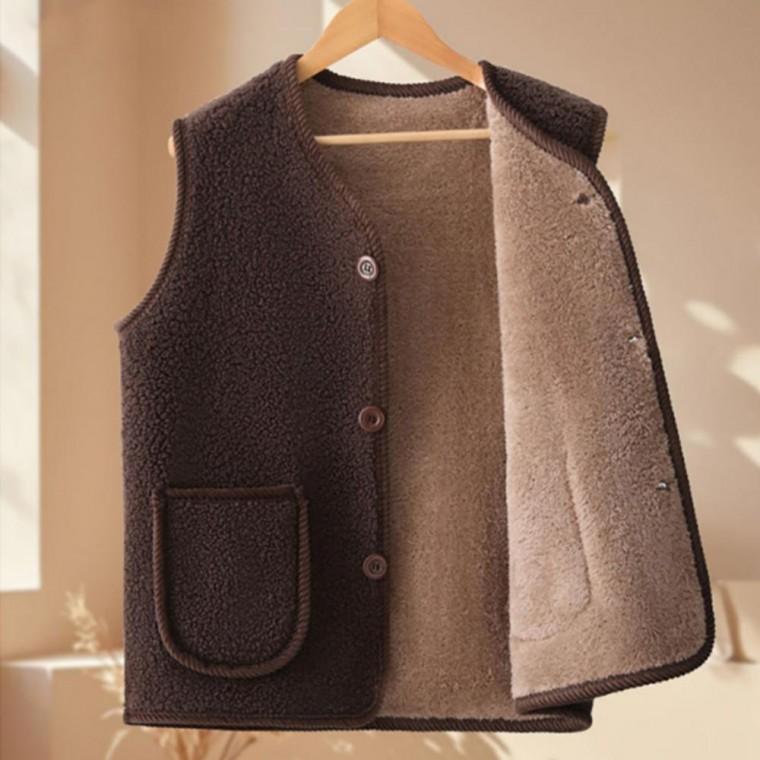 기모 겨울 보온조끼 베스트 조끼 중년조끼 중장년 양털조끼 양털 기모조끼 베스트 후끈 후끈 안감