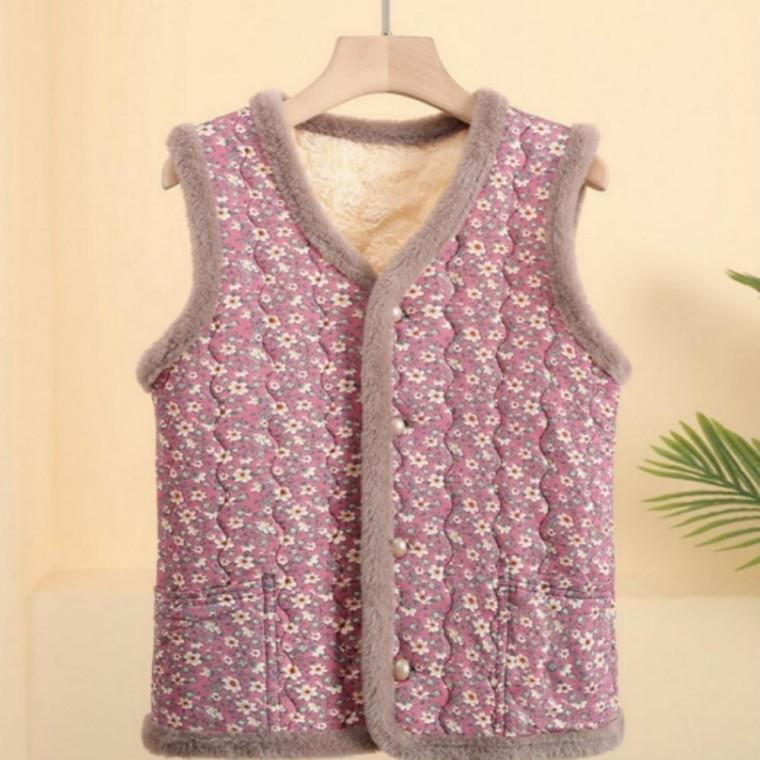 모달 보온조끼 패딩조끼 방한조끼 모달조끼 여성겨울조끼 기모조끼 보송한 방한조끼