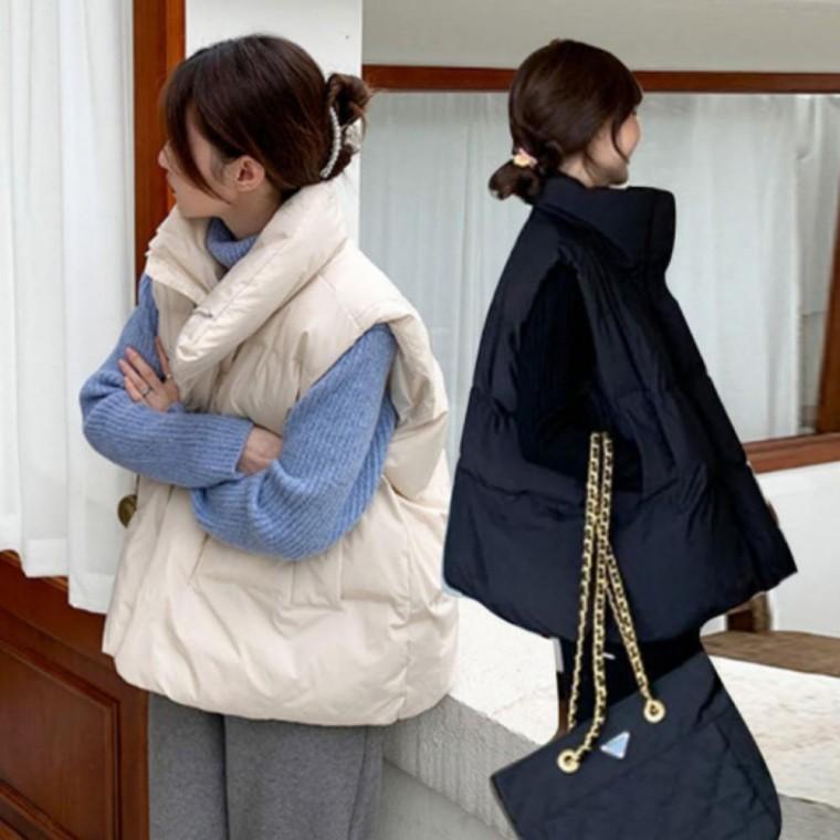 활용하기 여성 따뜻해 좋은 한겨울까지 여자 하이넥 간절기부터 베스트 조끼 패딩 가벼우면서도 베이직 패
