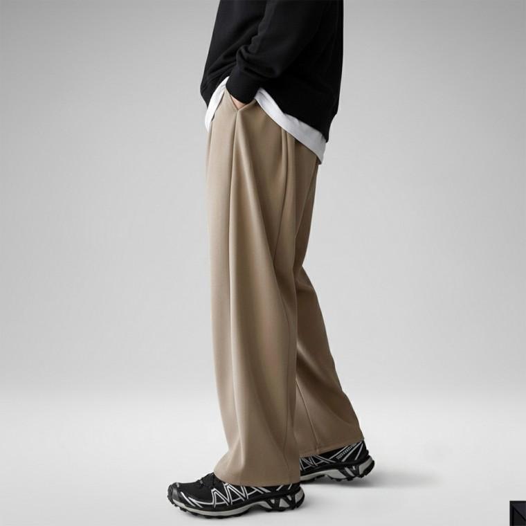 히터스 [노기모/기모] 2타입 코듀로이 사이드턱 커브드 와이드 팬츠 (4color)