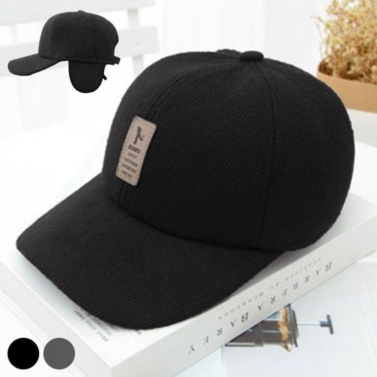 영문 패치 히든 귀달이 볼캡 URD 290 겨울모자 방한 용품 코듀로이모자 골덴 스웨이드모자 기모모자