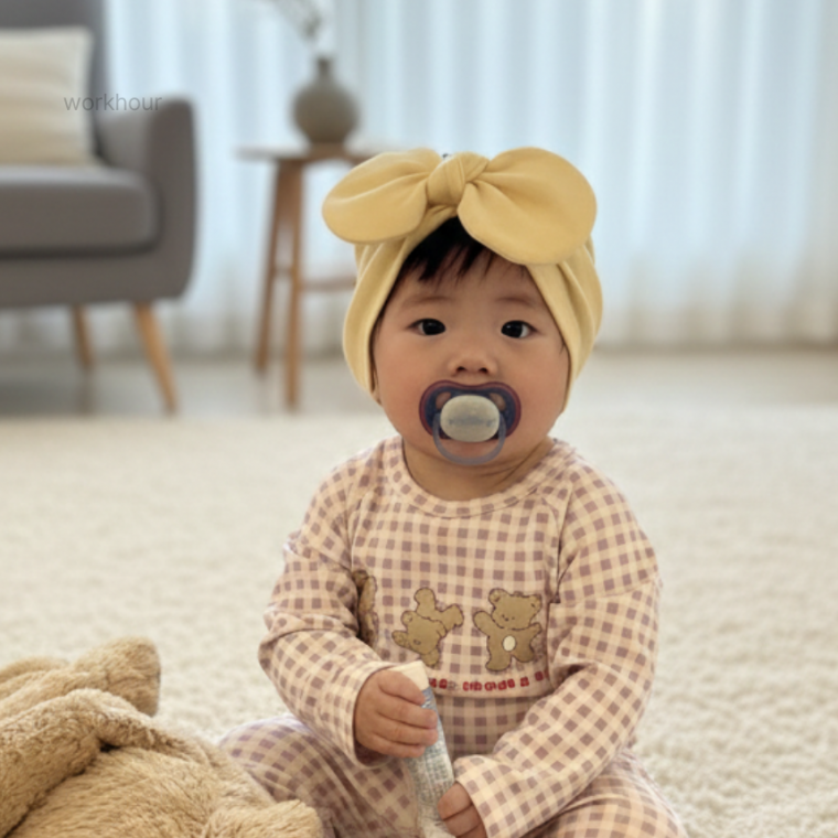 워크아워 아기모자 아기보넷 아기헤어밴드 신생아보넷 애기모자 신생아모자 보넷 신생아헤어밴드 유아비니