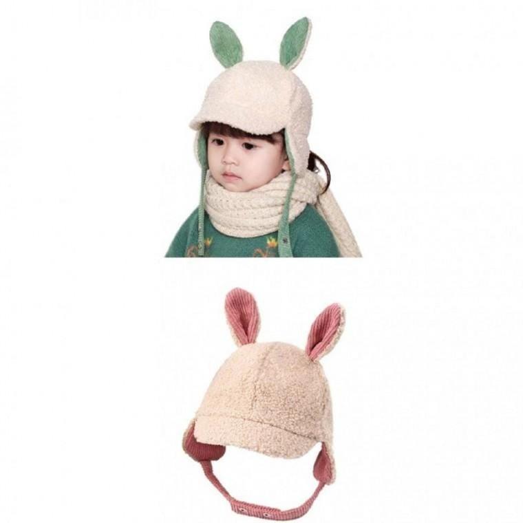 아동 토끼 뽀글이 귀달이 군밤모자 방한모자 CW00356 기모모자 후리스모자 귀도리모자 플리스모자