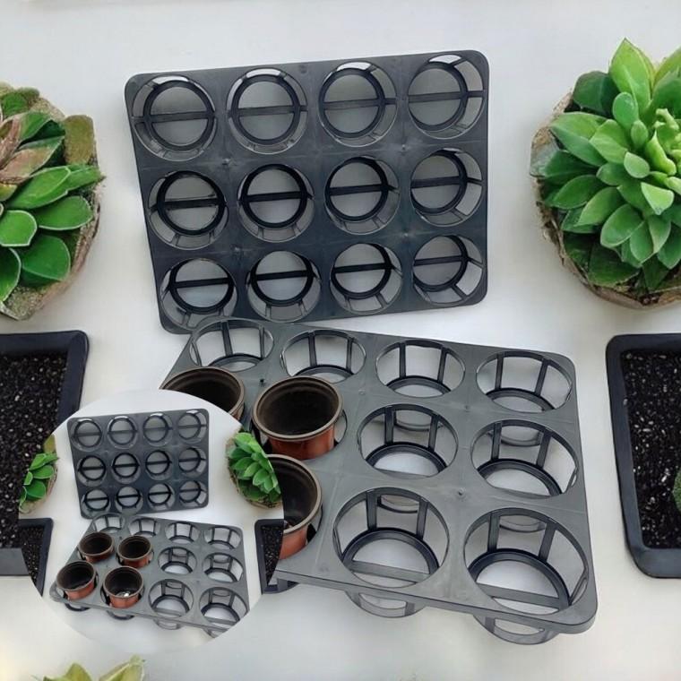 원형 화분 트레이 12구 육모하우스 씨앗심기 모종육모하우스