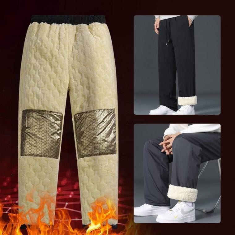 융기모 방풍 루즈핏자가발열융기모팬츠 패딩바지