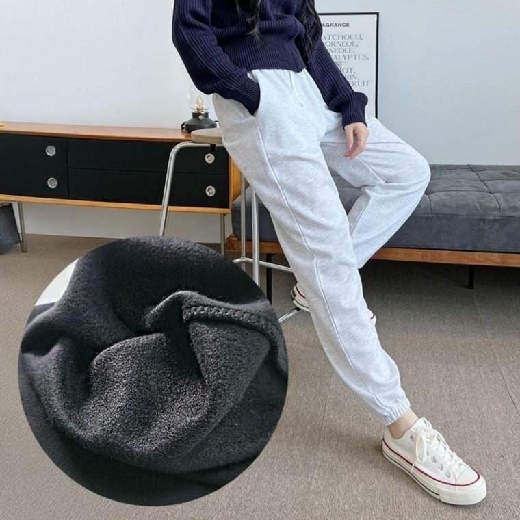 조거 기모바지 메이안 남녀공용 무지면 기모 커플 허리밴딩 남녀 조거 면바지