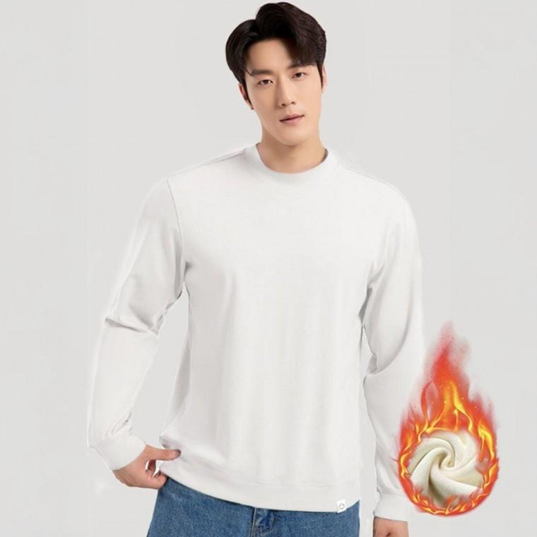 겨울 피치 기모 맨투맨 남자 여자 반목 긴팔 티셔츠