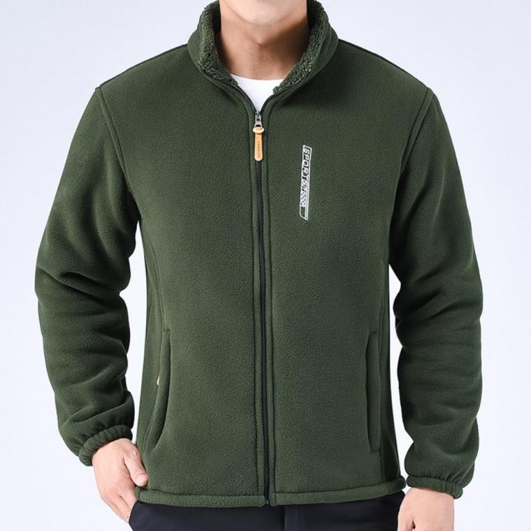 캐주얼 남성 후리스 기모 지퍼 자켓 안감 보아털 겨울