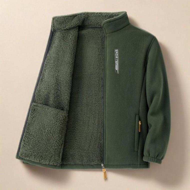 남성 따뜻한 보온 기모 후리스 자켓 방한 아웃도어