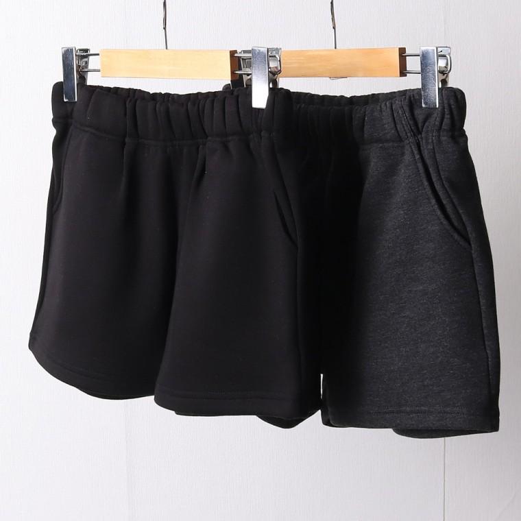 오버핏 패션의류 7891L 베이직 기모 반바지 WX 빅사이즈 여자옷