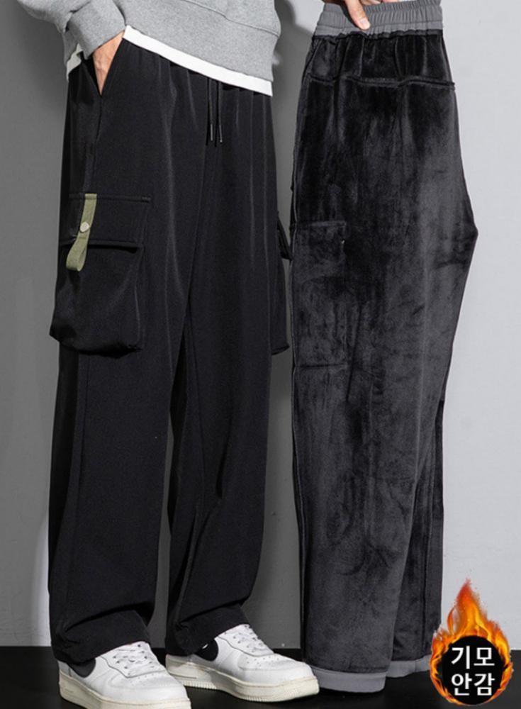 남성바지 카고바지 남자통바지 벌룬팬츠 와이드카고팬츠 카고팬츠 2UNME기모 카고