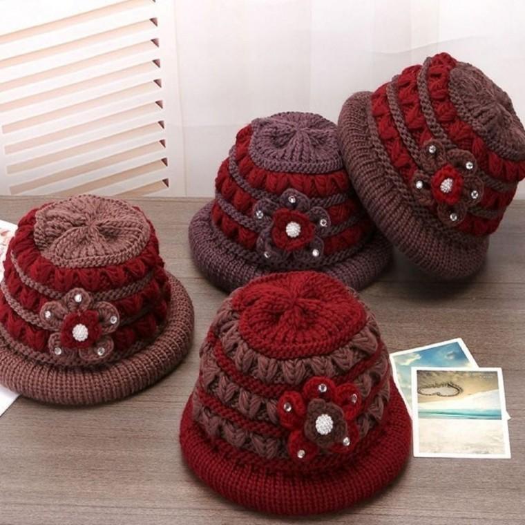 겨울 엄마 벙거지 여자 모자 니트 기모 할머니 방한