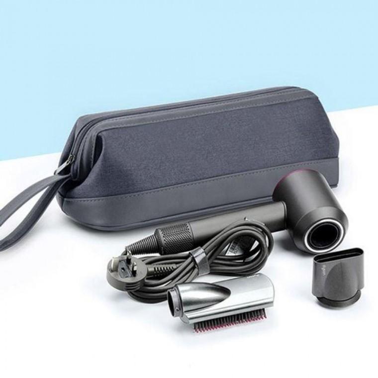 헤어 드라이기 패브릭 파우치 휴대용 대용량 기모 안감 소품 수납