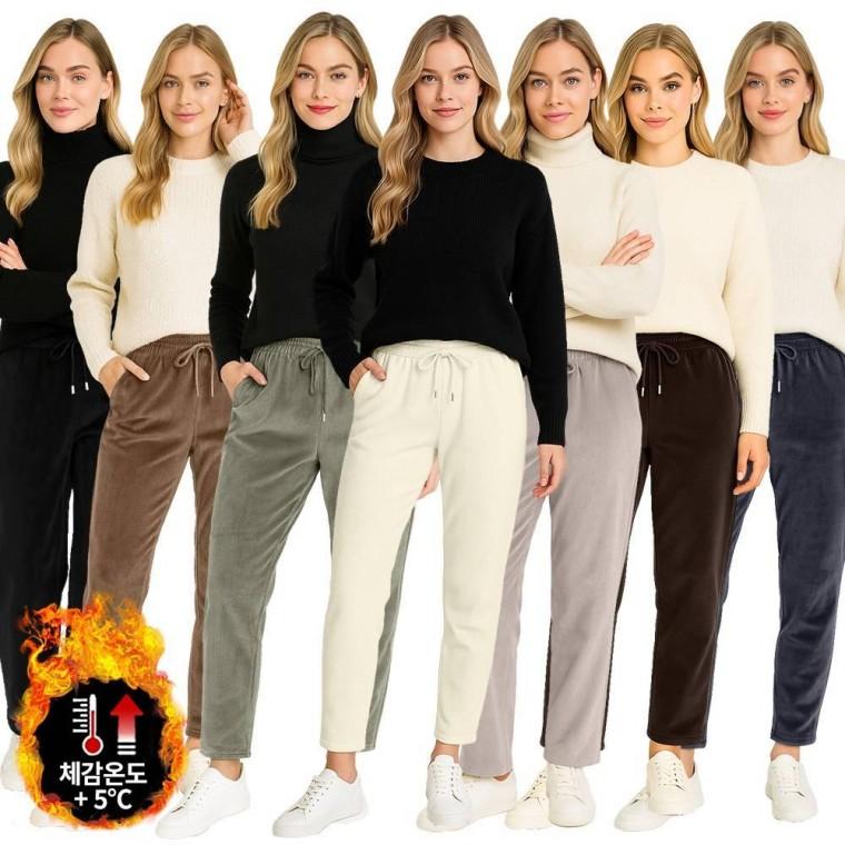 일자 기모 부드럽고 따뜻한 골덴바지 포켓