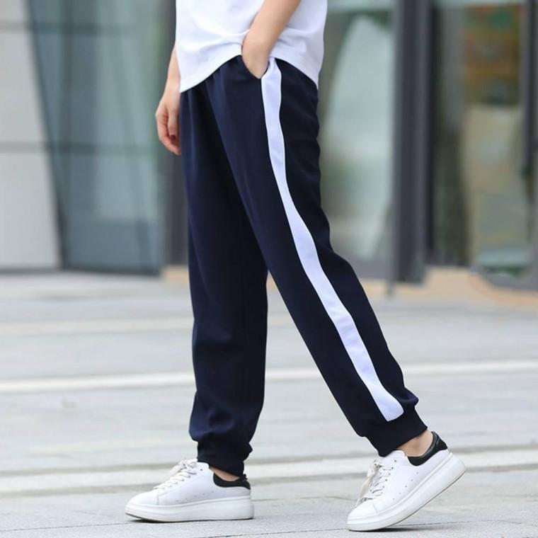 조거팬츠 스쿨룩 교복 일반 옆라인 기모버전 네이비