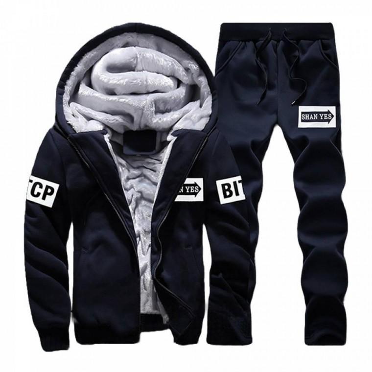 융털 트레이닝세트 남자 후드집업 기모