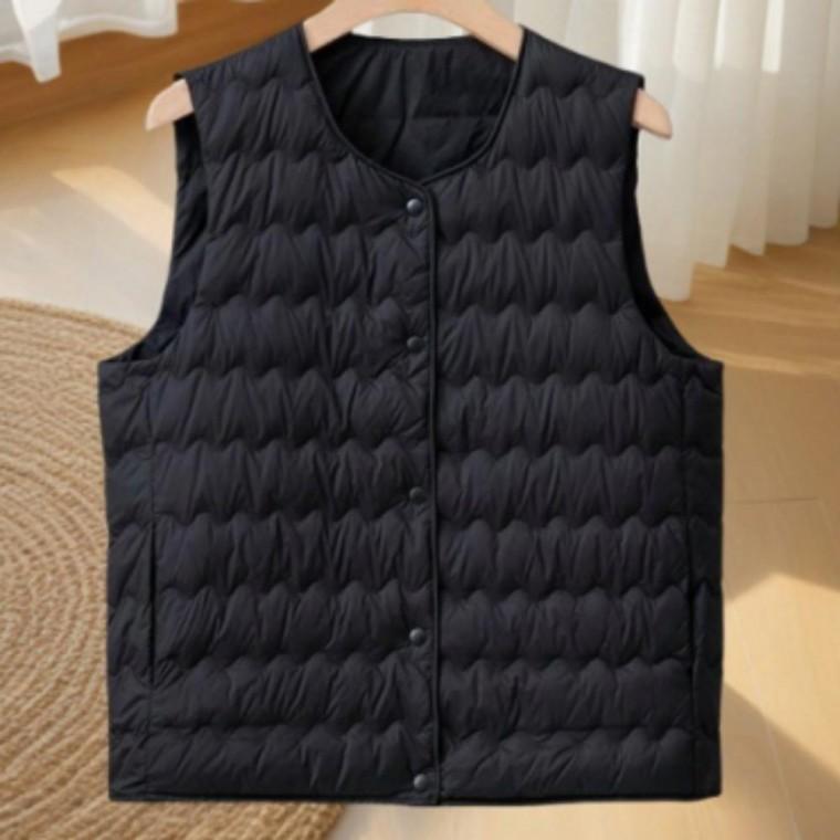 겨울 패딩조끼 여자 다운패딩 가벼운 3컬러 패딩 기모 간절기 세미 경량조끼 가을