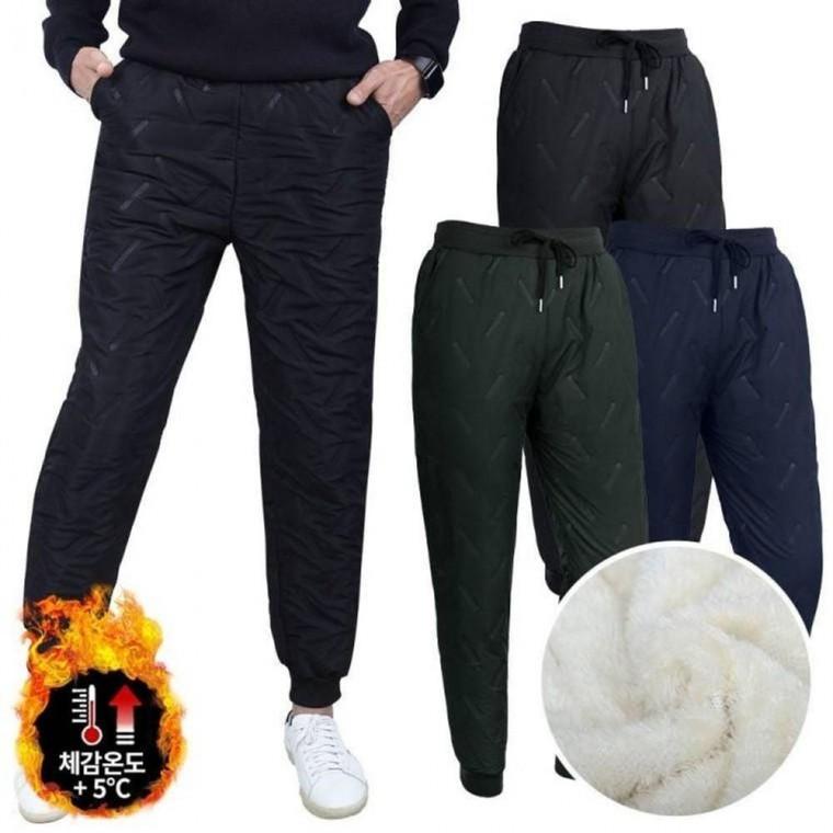 팬츠 패딩 밴드 방한 방풍 조거 방한 등산복 복 겨울 작업복 팬츠 트레이닝 바지 밴딩 조거 패딩 기모