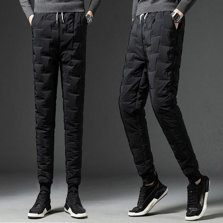 팬츠 겨울 방한 바지 패딩바지 기모 혹한기 밴딩 9부