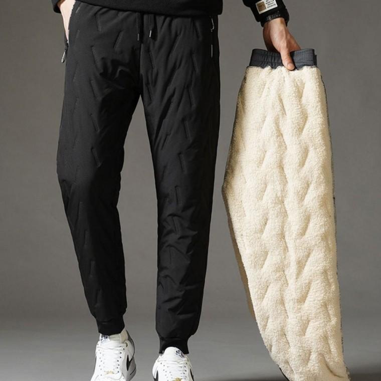 안감 기모 조거팬츠 밴딩 남자 혹한기 패딩바지
