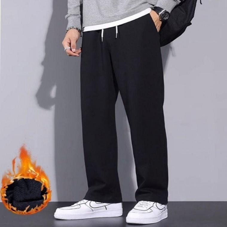 남성 일자핏 약기모 추리닝바지 겨울 밴딩팬츠 2색